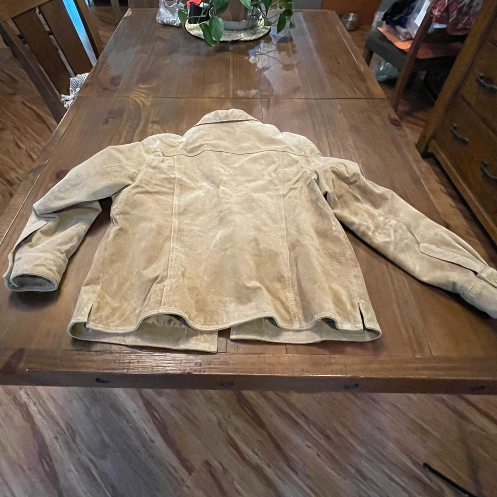 Vintage Cherokee Genuine‎ Leather Suede Coat XL Tan - Picture 13 of 16